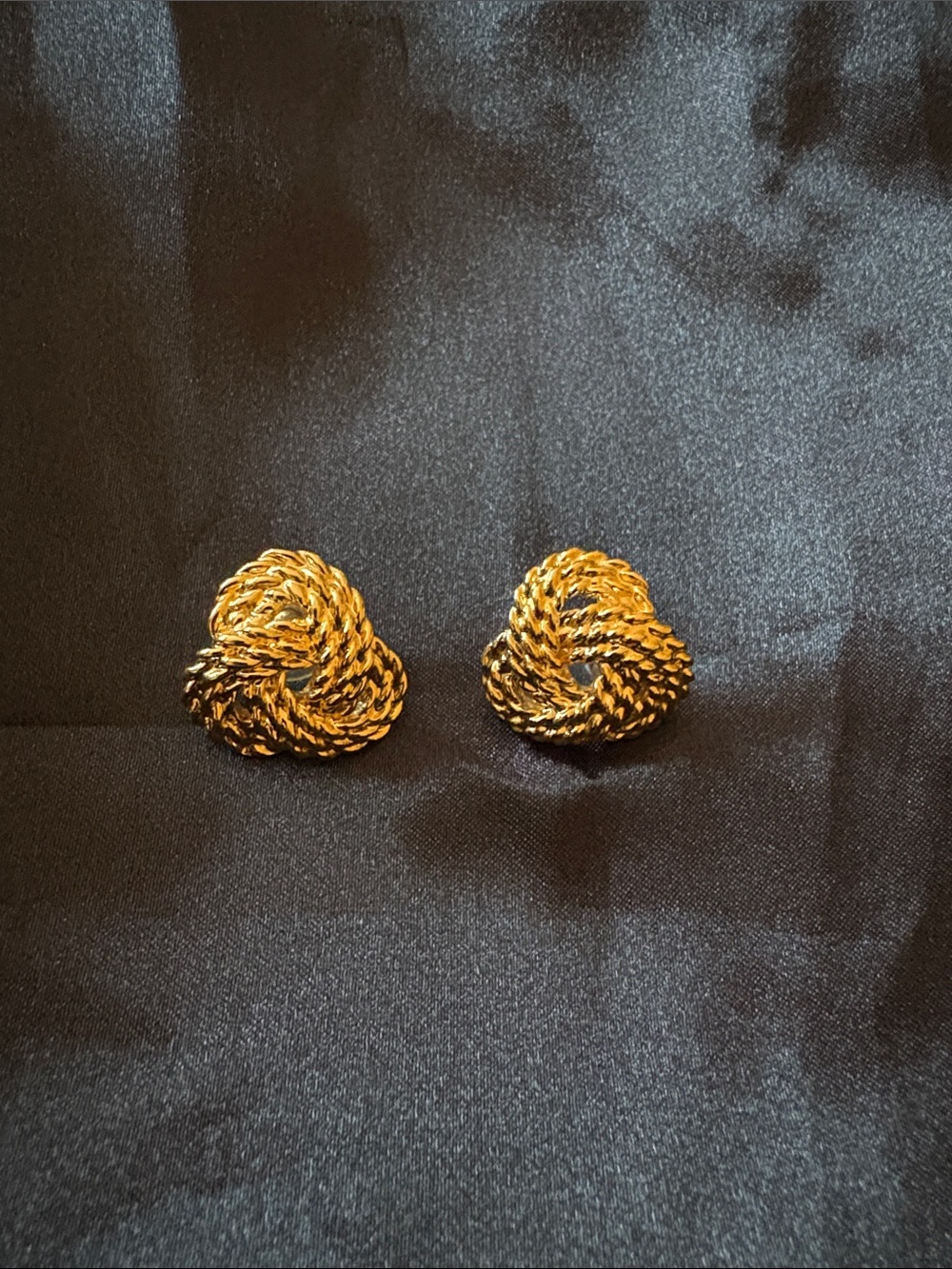 Gold-Tone Twisted Knot Stud Earrings - Women Jewelry